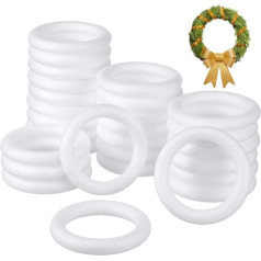 Operitacx 30 Stück Ring Weihnachtsdekoration Hochzeitszeremonie Dekorationen Weihnachtsbaum Ornamente Hochzeit Girlande Weihnachtsschmuck Krippe Handwerk für Kinder Handform Kind Requisiten Jesus