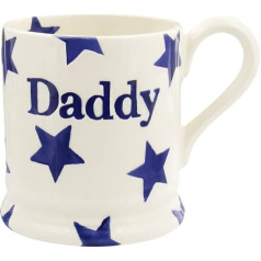 Emma Bridgewater Large Mug 1/2 Pint, Ceramic Coffee Mug Large - Stoneware Mug, Cappuccino, Latte, Coffee, Tea Cup - Beautiful Mugs, Birthday Gift - Coffee Mug Stars Daddy