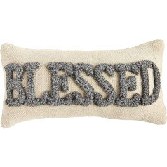 Mud Pie, Blessed Mu dPie Fall Mini Hook Cushion, 6 x 12 Inch