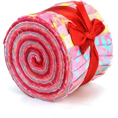 LOUDelephant Pack of 20 Pre Cut Tie Dye Fabric Ribbons 2.5