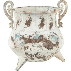 Deco 79 Classy Designed Metal Vase with Rusty Look and Antiqued Charm