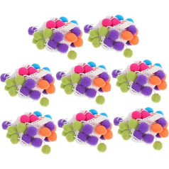 SHINEOFI 8St Accessoires für Spitzenbälle DIY Kantenbesatz Stickerei Nähen trimmen Schleife Pompom-Kugelbesatzbänder Vorhangbesatz Kleidung schmücken Dekorationen Kunsthandwerk Kind Zubehör