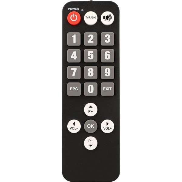 Zehnder Original Seniors Remote Control for HX 2300 VFD HDTV Sat Receiver - Extra with Large Buttons for Your HD Satellite Receiver, Remote Control, HX2300 VFD, HX-2300 VFD, Senior Remote Control
