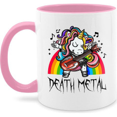 Mug 325 ml - Statement - Death Metal Unicorn - Unicorn - 325 ml - Pink - Office Coffee Cups Sayings Statements Heavy Coffee Cup Statement Mug Happy New Year Tea Cup with