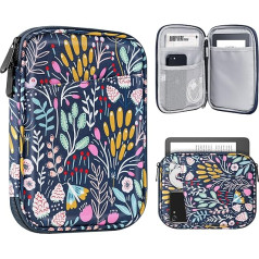 TiMOVO 6-7 inch Tablet Case for New Kindle Paperwhite and Kindle Colorsoft Signature Edition, Protective Case with Pocket for Kindle E-Reader/Kindle Oasis, Colorful Flower