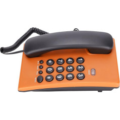Desktop Landline for Seniors, Two-Tone, Multifunctional, Battery-Free, Corded Phone with Large Button for Office Hotels (14)