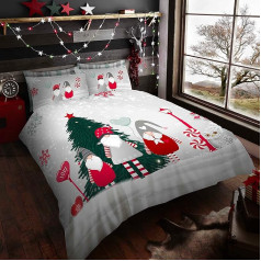 GC GAVENO CAVAILIA Easy Care Kids Duvet Cover Single Size Christmas Tree Bedding Set Cozy Bedding Set
