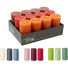 High-Quality & Rustic Pillar Candles - SafeCandle - Wax Candles / Rustic Candles / Advent Candles for Christmas