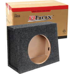 Bbox Single Sealed 12 Inch Subwoofer Enclosure - Car Subwoofer Boxes & Enclosures - Made in USA Premium Subwoofer Box Improves Audio Quality, Sound & Bass - Nickel Finish Subwoofer Terminals - Black
