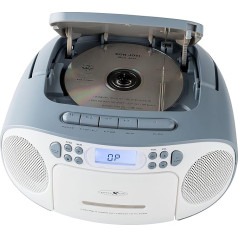 Reflexion CD Player with Cassette and Radio for Mains and Battery Operation (PLL FM Radio, LCD Display