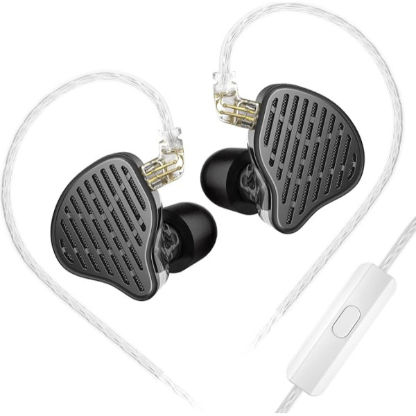 KZ x HBB PR2 In-Ear Headphones KZ Earbuds 13.2mm Planar Magnetic Driver Gaming Earbuds Noise Cancelling IEM Headphones Wired with Detachable Cable for Musicians(With Microphone)