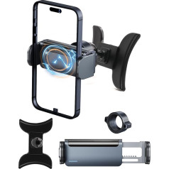 YEE PIN Mobile Phone Holder Compatible with Audi A3 8V 2014-2020 | 360° Rotation | Automatic Locking | Compatible with 4-7 Inch Smartphones, Audi Car Accessories