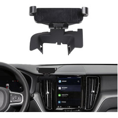DIYUCAR Car Mobile Phone Holder Compatible with Volvo XC60 2018-2023, Centre Console Air Vent Mobile Phone Holder, 360° Rotation Car Mobile Phone Holder for All Mobile Phones (Style B)