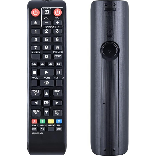 AK59-00149A Replacement Remote Control Compatible for Samsung Blu-Ray Disc DVD BD Player BD-E5200 BD-E5300 BD-E5500 BDF5100 BD-F5500 BD-FM51 BD-HM51 BD-HM59