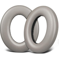 SOULWIT Protein Leather Replacement Ear Pads for Sennheiser Momentum 4 Over/Around Ear Wireless Headphones, Cushions with High Density Noise Isolation Foam