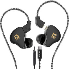 KBEAR KS1 USB C Wired Headphones, Crystal Clear Sound for iPhone 15 Pro Max Plus, Samsung Galaxy S23, S22, S21, S20 Ultra, High Resolution for Singer and Musicians