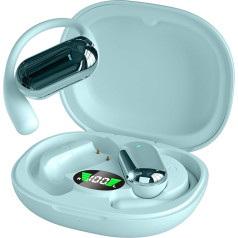 Open Ear Headphones Wireless Bluetooth 5.4 Sport with Ear Hooks Air Bone Conduction Wireless Headphones Earphones Air Line Bone Sound Headphones Headset with Strap for Jogging Running Cycling