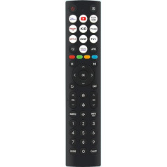 Replacement Voice Remote Control ERF2AB36 Sub ERF2AA36, fit for Hisense TV 55A85NTUK 85E7NQTUK 100E7NQTUK 43A6NTUK 50A6NTUK 55A6NTUK 58A6NTUK 65A6NTUK 75A6NTUK 85A6NTUK 85A6NTUK 85A6NTUK 7NNQTttUK PRO
