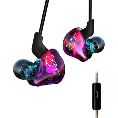 Yinyoo KZ Headphones KZ ZST Colorful Hybrid Banlance Armature with Dynamic In-ear Earphone Earphones 1BA+1DD Hifi Sport Headset (colorful ZST MIC)