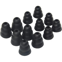 Silicone Ear Plugs for Shure SE110 SE115 SE210 SE215 SE310 SE315 SE420 SE425 SE530 (Black)