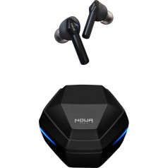 Noua Samurai Earbuds Bluetooth 5.0 with Stereo HiFi, True Wireless Headphones with Microphone, Bluetooth Headphones In-Ear with Wireless Touch Control, USB-C Fast Charging Case for Smartphone