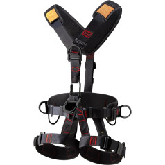 Safety Harness Fall Protection Kit, Five Point Safety Belt with Adjustable Buckles, Detachable Harness, 31.5 x 59.06 Inches for Men, Tree Climbing Gear, Hunting Comfortable