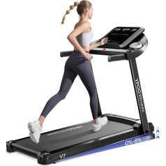 YPOO Treadmill for Home, Treadmill Foldable with Incline 8%, Treadmills Quiet up to 13 km/h with Large Running Area, 2.5 HP Treadmill for Home with LED Display & App, Max Load 140 kg