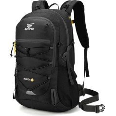 SKYSPER Hiking Backpack, 25 L, Small Backpack with Back Ventilation, Made of Breathable 3D Air Mesh Daypacks with Rain Cover for Hiking Outdoor