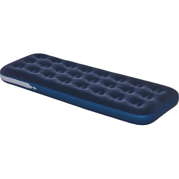 Outsunny Portable Simple Air Mattress Air Bed with Integrated Hand Pump Flocked Surface for Camping Travel - 191 x 73 x 22 cm, Blue