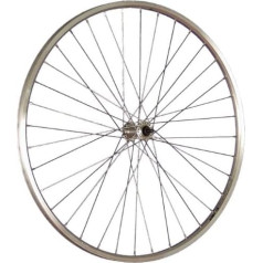 Roue Avant vélo Schürmann YAK19 Acier Stainless Steel 622-19 Argent 28 Pieces