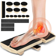 KKMOL Single Leg Balance Board | Blackboard Foot Trainer Wooden Ankle Strengthener | Wobble Board Physiotherapy | Balance Board Ankle Joint for Ankle Stretching, Posture Correction
