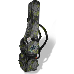 Wasserabweisende Angeltasche Rutentasche Angelrucksack Rod Case Fishing Bag Angelrutentasche -wählbar 3 oder 4 Rutenfächern - 125 cm bis 190 cm