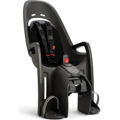Hamax Zenith Child Bike Seat with Carrier Adapter - Grey with Black Padding