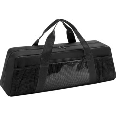 Grill-Werkzeugtasche – 55,9 x 16,5 x 18,3 cm Grilltasche | Ergonomische Griffe, Halterung, große tragbare Tasche zum Grillen, Picknick, Camping im Freien