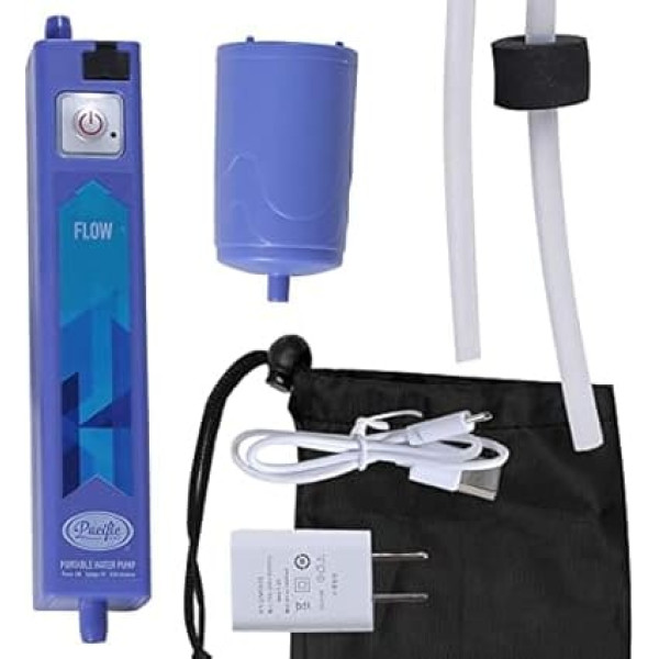 Pacific Bay Portable Automatic Pump/Water Filter System - For Camping or Wilderness Survival - Emergency Drinking Water Survival - Indoor/Outdoor Water Filter - New 2022 Must Have Hiking Supplies