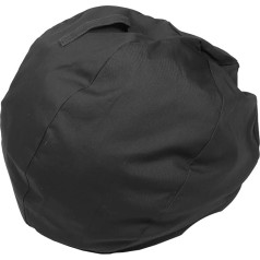 Kisangel Plain Cotton Yoga Ball Cover, Yoga Bag, Balance Ball, Foldable Dumbbell, Pilates Ball, Fitness Ball, Reusable Yoga Ball Cover for Balance Balls, Ball Protection, Blue