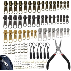 Reparaturset mit Reißverschluss - Reparaturlösung zum Selbermachen, Kits für fehlerhafte Reißverschlüsse | Schnellreparaturwerkzeuge für Kleidung und Gepäck mit Anweisungen