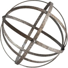 Cheung's FP-4459L Metal Folding Orb, Silver Distressed