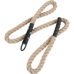 CHICIRIS Fitnessstudio-Kletterseil Workout Seil Fitnesstraining Seil Hochwertiges Hanfseil für Krafttraining Ganzkörpertraining mit Eisenhaken Einfache Installation Verhindert die Lockerheit