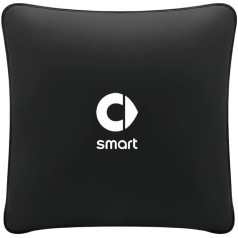 QYPLKJHG Reisedecke Kissen 2 in 1 für Smart Crossblade 2001-2006, Autokissen Decke mit Auto Logo Reisedecke für Auto Kuscheldecke Auto Decken Kissen Flugzeugdecke Auto Accessoires,Black