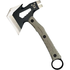 ArmoredOak Taktisches Beil – 24,1 cm Edelstahl-Beil mit vollem Zapfen – Camping und Survival Tactical Kit Axt – inklusive Molle-Clip, Kydexscheide, Gürtelhalterung und Griffclip mit Notfallpfeife