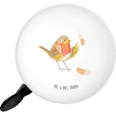 Mr. & Mrs. Panda XL Fahrradklingel Rotkehlchen mit Federn