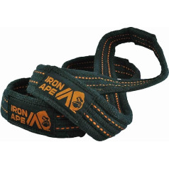 IRON APE Figure 8 Straps for Deadlift, Weight Lifting, Shrugs, and Weightlifting, Heavy Duty Cotton, 4 Sizes
