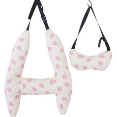 Nackenkissen für Reisen | Reisekissen für Flugzeuge, atmungsaktives Flugzeugkissen für Flugzeuge, maschinenwaschbar, für Flugzeuge, Hals