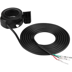 KIMISS 22mm 7/8 Thumb Gas Speed Controller, Universal Electric Throttles Speed Control Assembly for E-Bike E-Bike Scooter 1.6m Wire