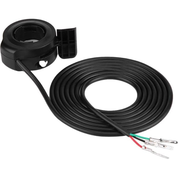 KIMISS 22mm 7/8 Thumb Gas Speed Controller, Universal Electric Throttles Speed Control Assembly for E-Bike E-Bike Scooter 1.6m Wire