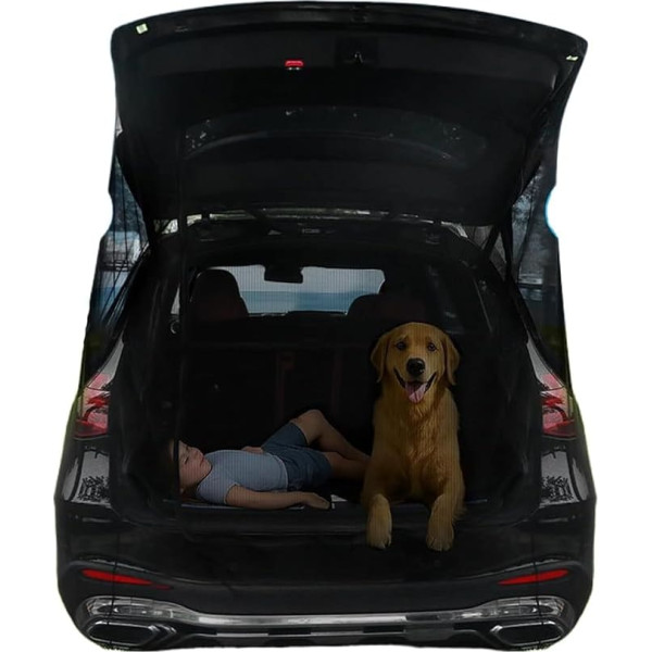 Heckklappenzelt mit Vorzelt, Polyester-Netz, wasserabweisend, SUV, Campingzelte, wasserdicht, winddicht, Schrägheck, Camping, Auto, Überdachung, UV-geschützt, belüfteter Unterstand für Straßenrand