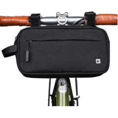 SANRUI Waterproof Bicycle Handlebar Bag Bicycle Frame Bag Front Bag Waist Bag Mountain Bike Crossbar Front Pocket Professional Bike Accessories Black
