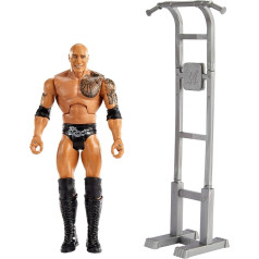 WWE GVJ35 Wrekkin' The Rock 6 Inch Articulated Action Figure Collectable and Gift for Children Aged 6+