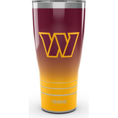 Tervis Traveler NFL Washington Commanders – Ombre-Thermobecher, dreiwandig, isoliert, hält Getränke kalt und heiß, 850 ml, Edelstahl